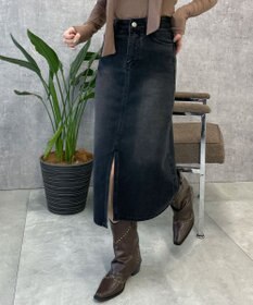 WEGO デニムミドルスカート