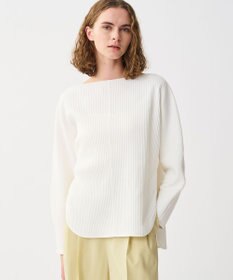 uncrave プリーツリブ ドルマンスリーブトップス