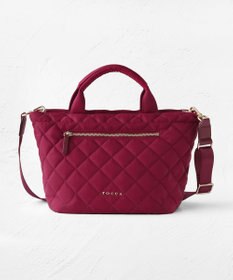 TOCCA TRACE PAVE FASTENER TOTE ナイロンキルトバッグ
