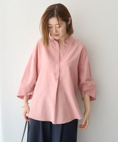 YECCA VECCA バルーン袖スキッパーシャツ