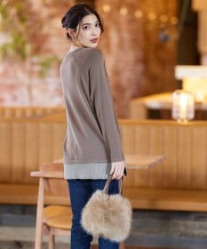 Tiaclasse フェイクファー巾着バック