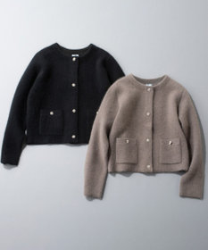 組曲 L 【加藤ローサさん着用】フラッフィーファーニット ジャケット