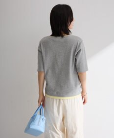 Green Parks 配色ヘンリーネック半袖プルオーバー