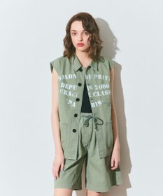 GRACE CONTINENTAL ヘリンボーンツイルジレ