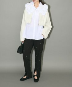 Green Parks フェイクレザーショートブルゾン