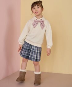 ANY KIDS チェック プリーツ スカパン