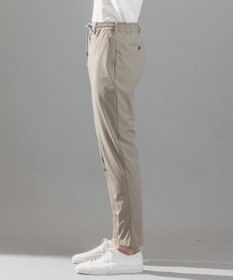 JOSEPH HOMME 新素材【接触冷感性/防しわ性/ストレッチ/洗える/撥水加工】トリコソリッドストレッチ ドロスト付きテーパードパンツ / PEGG CONVERTIBLE