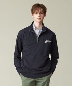 J.PRESS MEN インレージャージー ロゴハーフジップスウェット