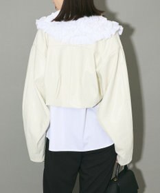 Green Parks フェイクレザーショートブルゾン