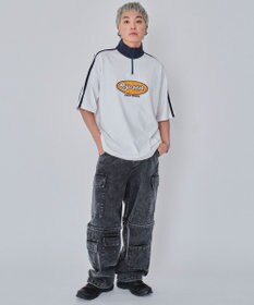 WEGO 【ユニセックス着用ITEM/MLサイズ展開】ヘビーウェイトハーフジップT（SS）