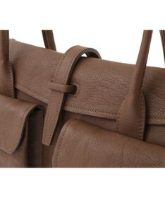 genten ゴートシュリンク かぶせ付トートバッグ