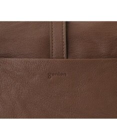 genten ゴートシュリンク かぶせ付トートバッグ