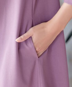 Tiaclasse 【洗える】バックギャザーハートネックAラインワンピース