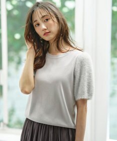 ANY SIS 【洗える】シャギースリーブ ニット