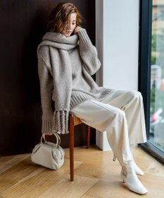 23区 ベビーアルパカ ビッグシルエット ニット