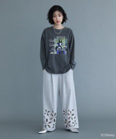 Green Parks VILLAINS/ピグメントプリント長袖Tシャツ