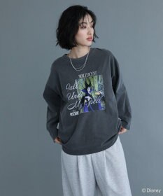 Green Parks VILLAINS/ピグメントプリント長袖Tシャツ