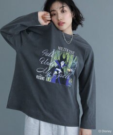 Green Parks VILLAINS/ピグメントプリント長袖Tシャツ