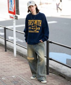 WEGO 【ユニセックス着用ITEM/MLサイズ展開/25年秋冬新作】ファジーグラフィックプルオーバー