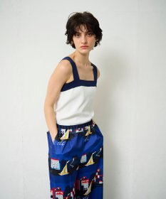 GRACE CONTINENTAL 配色ニットキャミ