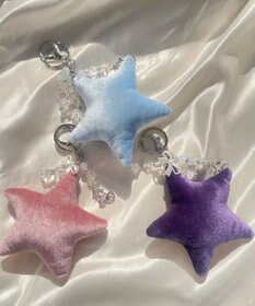 WEGO ベロアスターキーホルダー