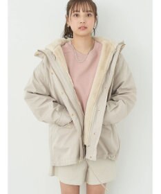 earth music&ecology マルチウェイマウンテンパーカー（ファー）