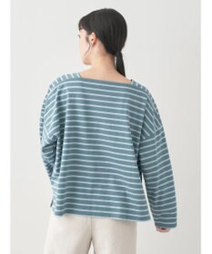 earth music&ecology スクエアボーダープルオーバー