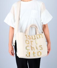 tsumori chisato CARRY ホログラムロゴ トートバッグ 2way ショルダーバッグ マザーバッグ 軽量 A4収納 Lサイズ