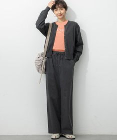 23区 L 【洗える】ロゴプリント コットン Tシャツ