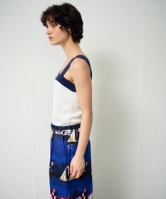 GRACE CONTINENTAL 配色ニットキャミ