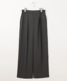 自由区 【カタログ掲載・ご好評につき新色追加・セットアップ対応】リネンライクシンセティックワイドストレート パンツ