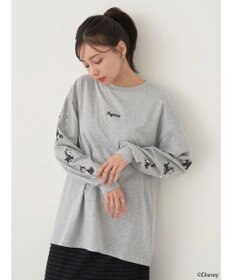 earth music&ecology Ｄｉｓｎｅｙ／袖プリントフィガロロンＴ