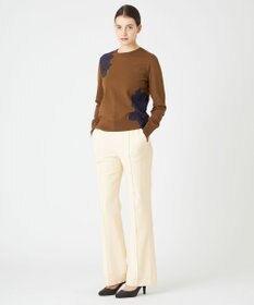 BEIGE， MAZARINE / スリムフレアパンツ