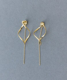 Phoebe 2wayグレースツイストラインイヤリング　ゴールド