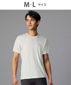 WACOAL MEN インナー　3分袖　綿100％　吸汗速乾　抗菌防臭　クルーネック　アウターとしても着用可能　/ブロス　GL5300