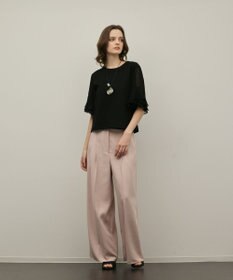 GRACE CONTINENTAL シフォンスリーブカットトップ