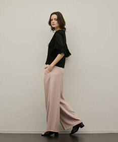 GRACE CONTINENTAL シフォンスリーブカットトップ