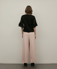 GRACE CONTINENTAL シフォンスリーブカットトップ