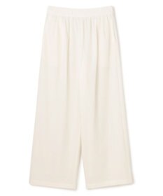 UNFILO 【セットアップ着用可/ウエストゴム】FINE MOVE ギャザーワイドパンツ