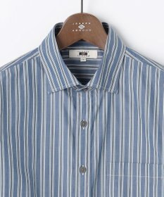 JOSEPH ABBOUD 【シルク混・上質】シルクコットンストライプ シャツ