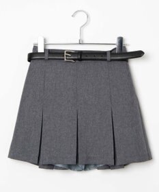 WEGO 【SCHOOLITEM】ベルト付ボックスプリーツスカパン