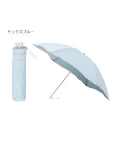 MOONBAT FURLA(フルラ) 晴雨兼用日傘 折りたたみ傘 ジッパー刺繍 1級遮光 遮熱 UV