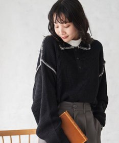 WEGO ハンドステッチポロプルオーバー