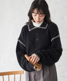 WEGO ハンドステッチポロプルオーバー