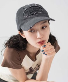 WEGO サークルフリンジロゴデニムキャップ