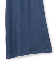 ICB L ナチュラルソフトデニム タックワイドパンツ