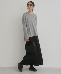 WEGO 【ANGIE VINTAGE】ワッフルフェイクレイヤードトップス