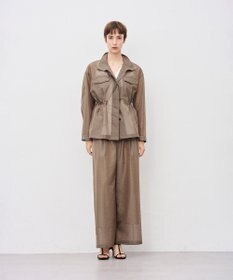 uncrave シアーオーガンジー ミリタリーブルゾン