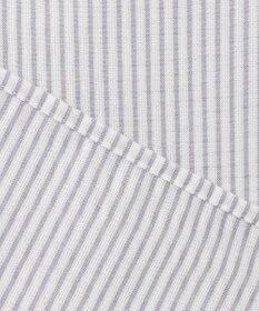 J.PRESS LADIES S 【洗える】ドビー強撚ストライプ 前開き ブラウス