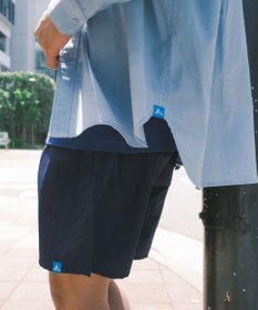 SHARE PARK MENS 【UVカット・撥水・ストレッチ】イージーデニムレギュラーカラーシャツ